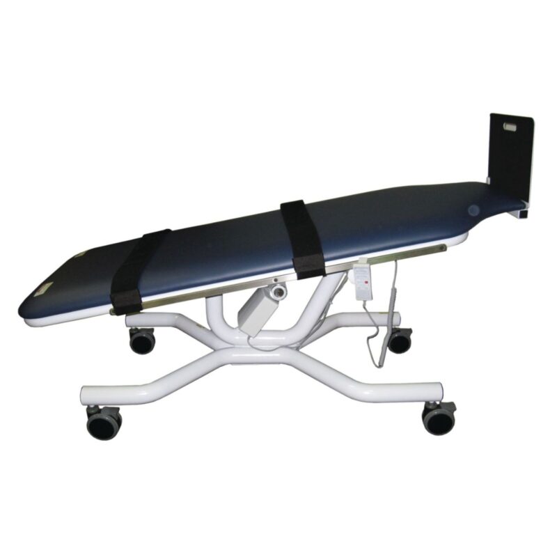 Tri W-G Trendelenburg Electric Tilt Table, Motorized, 27X78, Pear Gray Base - Black