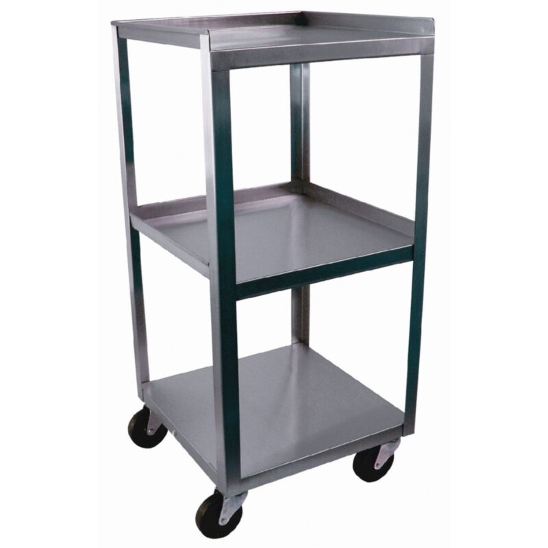 Stainless Steel Carts - 3 Shelf Cart with Drawer