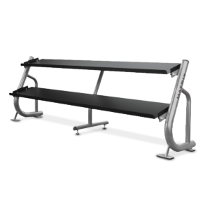 Matrix 2-Tier Flat-Tray Dumbbell Rack