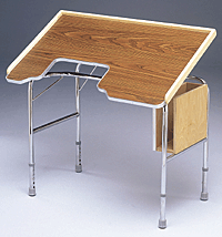 Adjustable Height Wheelchair Work Tables - Heavy Duty Mobile Wheelchair Table