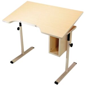 Adjustable Desk with Storage - Optional Swivel Casters (4)