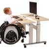 Bi-level Computer Workstation with ADA Signage