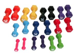 CanDo Vinyl-Coated Cast Iron Dumbbells