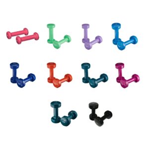 Sammons Preston Vinyl-Coated Iron Dumbbell Set 1-10lbs
