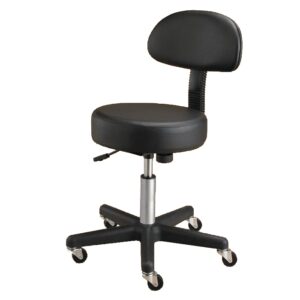 Pneumatic Revolving Stool - 17"-22" - Black