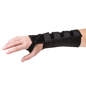 AlignRite Wrist Support without Wrap-Around Wrist Strap - Black - Long - Right - X-Small
