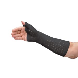 Rolyan AquaForm Zippered Wrist and Thumb Spica Splint -  Charcoal, long, SM