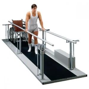 Tri W-G Motorized Height & Width Parallel Bars - 6 Feet - Pearl Grey Base