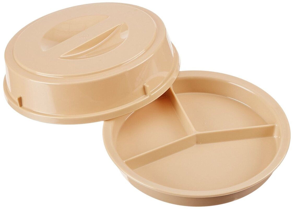 Three-Compartment Scoop Dish