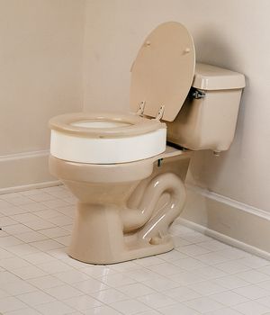 Carex Elevated Toilet Seat - Elongated