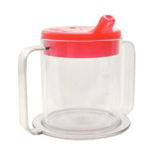 2 Handed Clear Cup With 2 Lids