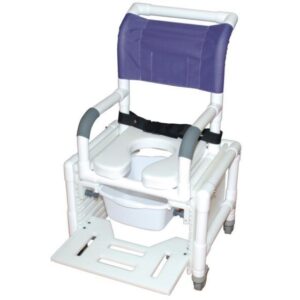 Deluxe Adjustable Shower and Commode Chair, Rio for adults