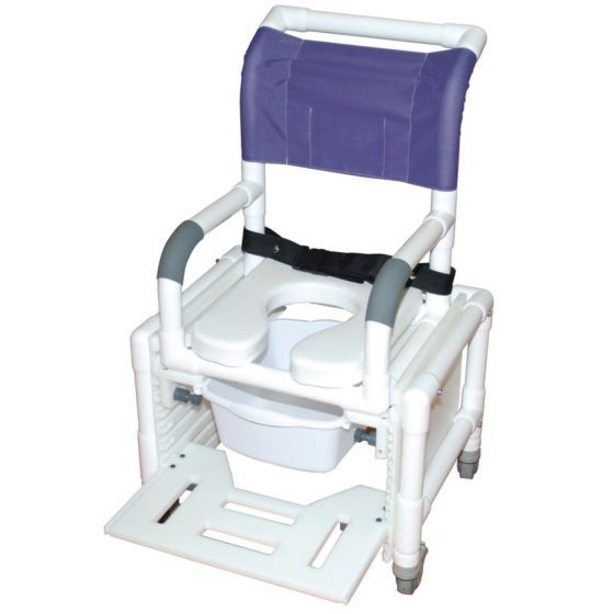 Deluxe Adjustable Shower and Commode Chair, Rio for adults