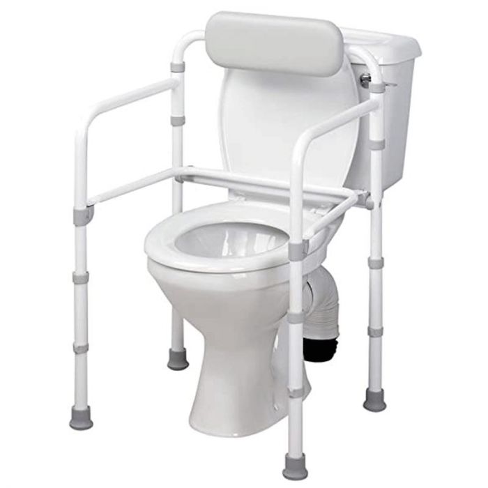 Homecraft Uni-Frame Folding Toilet Frame - Screw-Down Feet, Set of 4