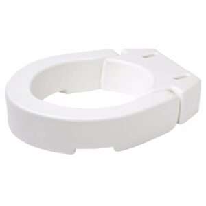 Carex Hinged Raised Toilet Riser - Elongated