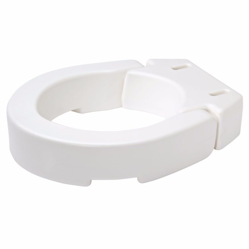 Carex Hinged Raised Toilet Riser - Elongated