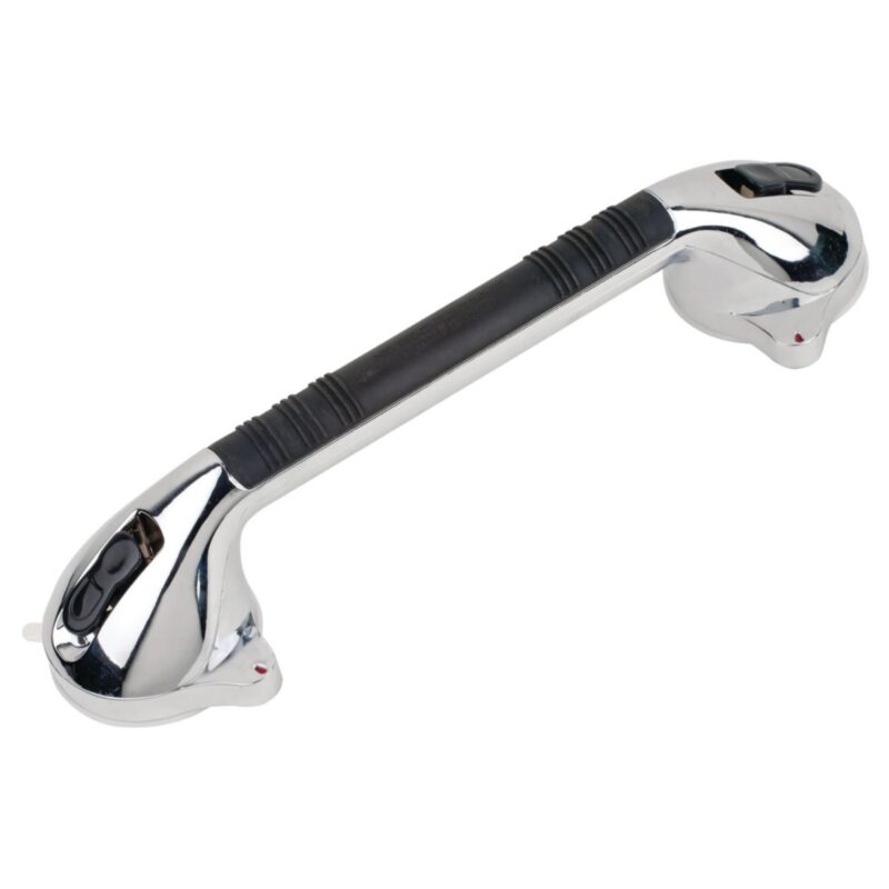 Chrome Suction Cup Grab Bars - 12"
