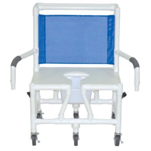 Bariatric Shower/Commode Chair with Swingaway Arms