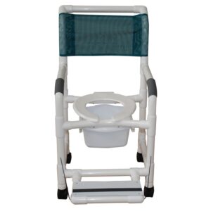 Shower Chair w/ 5" Casters & Pail