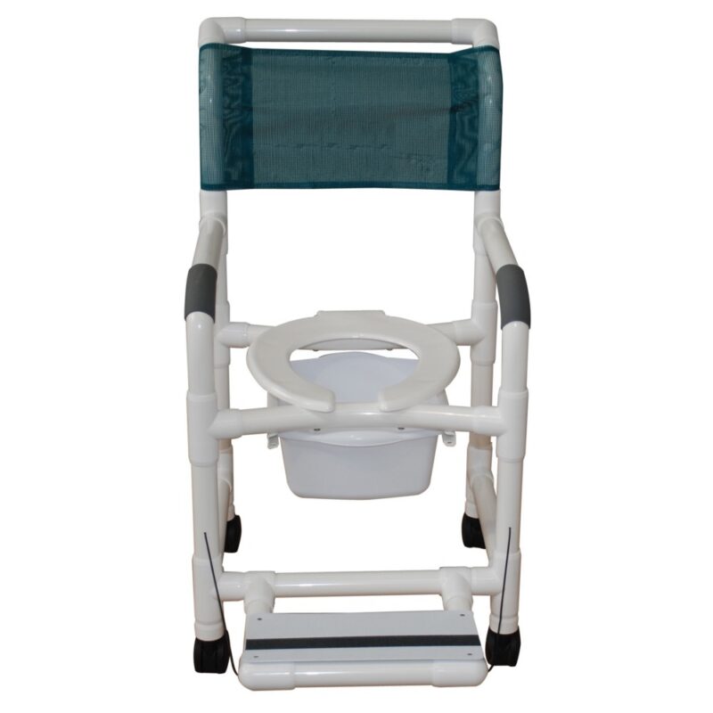 Shower Chair w/ 5" Casters & Pail