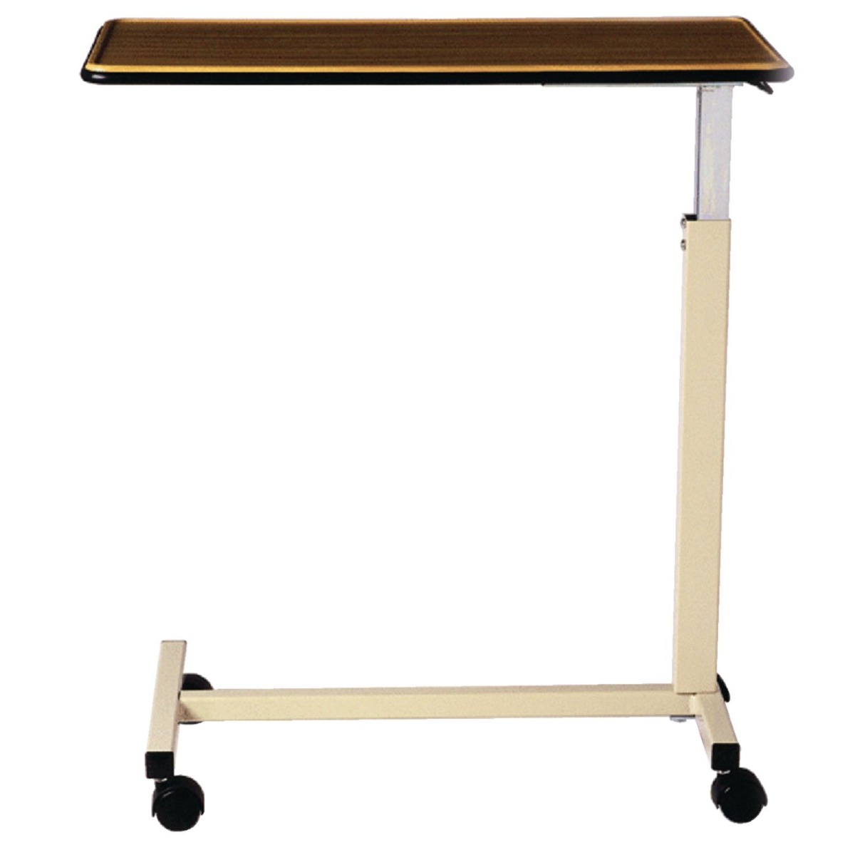 Deluxe Automatic Overbed Table, Walnut