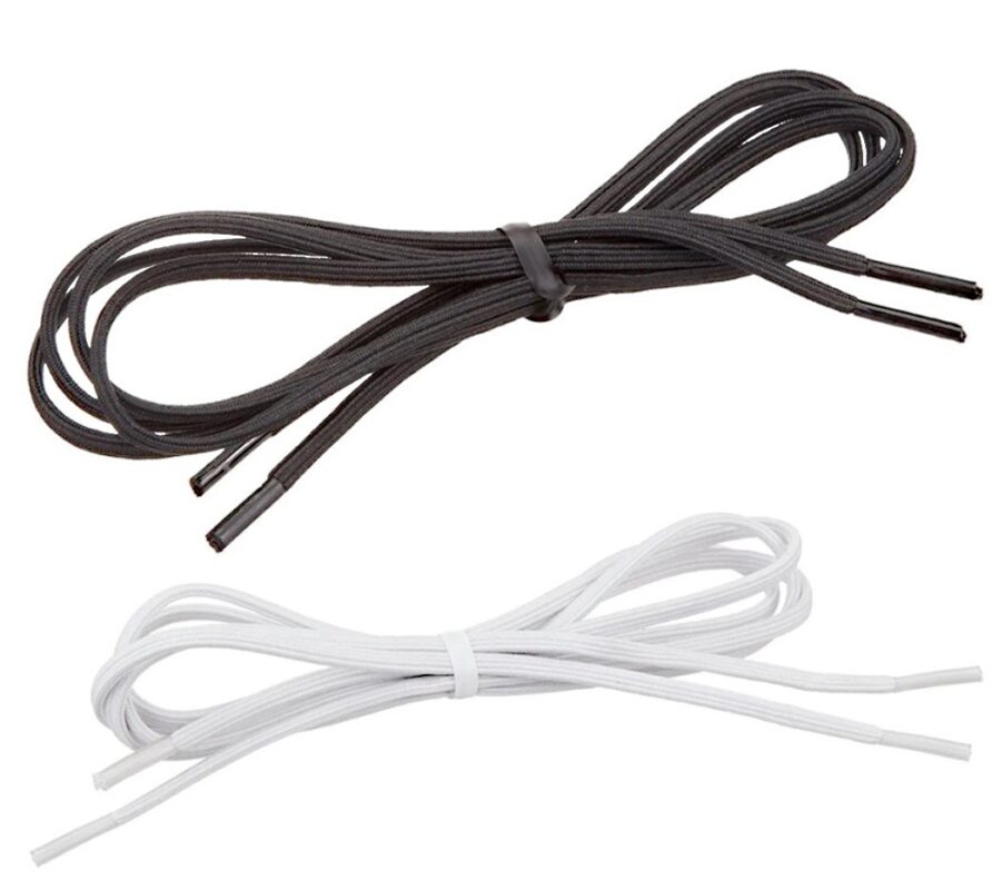 Tylastic Shoelaces - 26 in. x 5/16 in. - Black - Pack of 2 (Pairs)