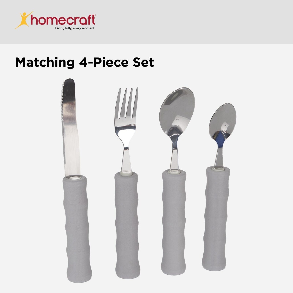 Homecraft Lightweight Foam-Handled Cutlery - Junior Soup Spoon - Image 2