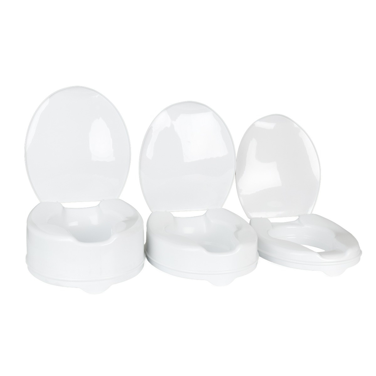 Homecraft Savanah Raised Toilet Seat with Lid - 5-¼”