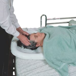 Inflatable Crescent Shaped Shampoo Basin