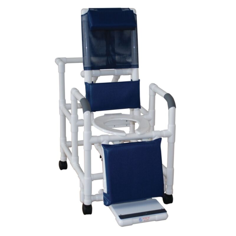 Reclining Shower/Commode Chair - 20"W