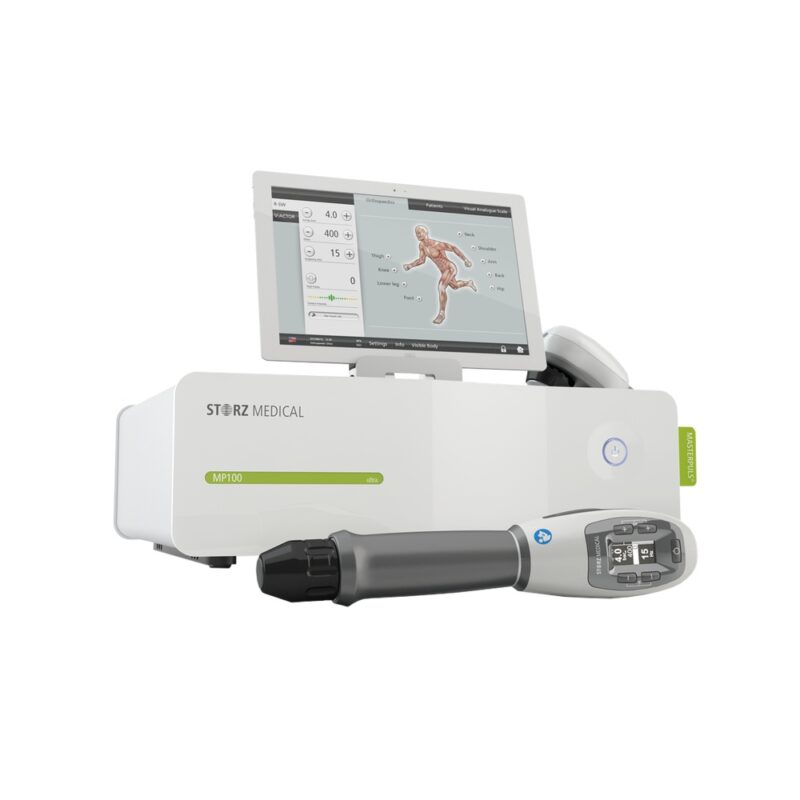 MASTERPULS MP100 ultra with FALCON handpiece and touchscreen display
