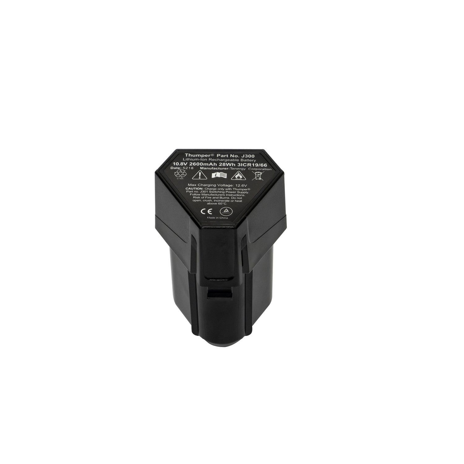 Thumper® Rechargeable High-Capacity Lithium-Ion Battery Pack (10.8V) - Official High-Resolution Photography